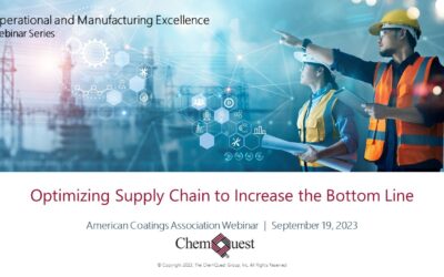 WEBINAR: Optimizing Supply Chain to Increase the Bottom Line