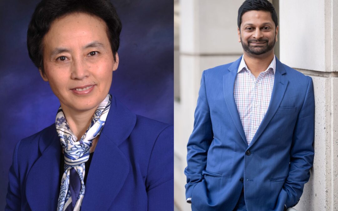 Sharon Feng, Ph.D., (on left) and Prem Patel (on right)
