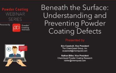 WEBINAR: Understanding and Preventing Powder Coating Defects