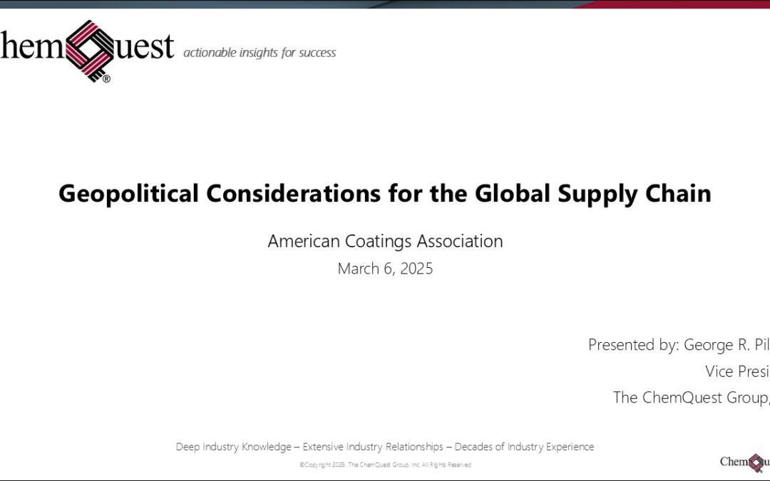 WEBINAR: Geopolitical Considerations for the Global Supply Chain