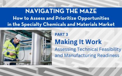 Navigating the Maze, Part 3: Making It Work – Assessing Technical Feasibility and Manufacturing Readiness